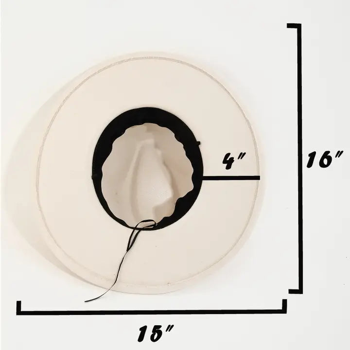 Chain Strap Fedora Hat