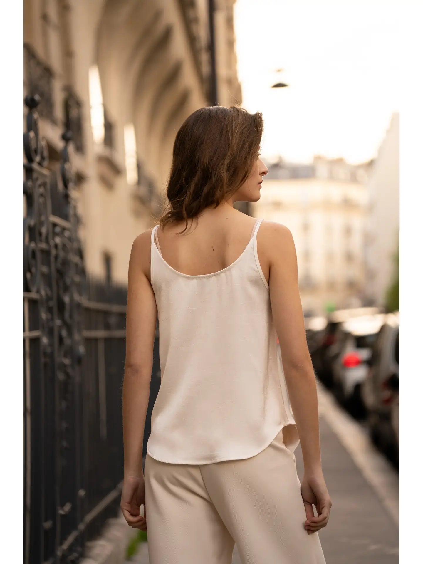 Elena Reversible Satin Top