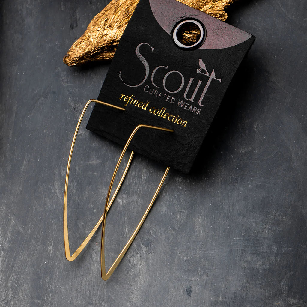 Galaxy Triangle Gold Vermeil - Refined Earring Collection