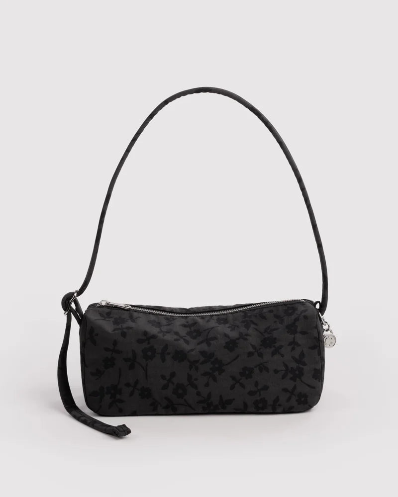 Nylon Loaf Bag - Charcoal Ditsy Floral