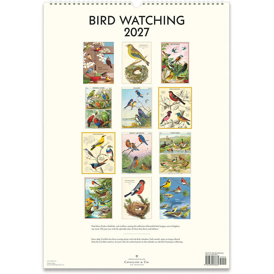 Wall Calendar | Bird Watching