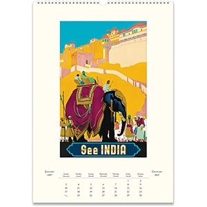 Wall Calendar | Vintage Travel