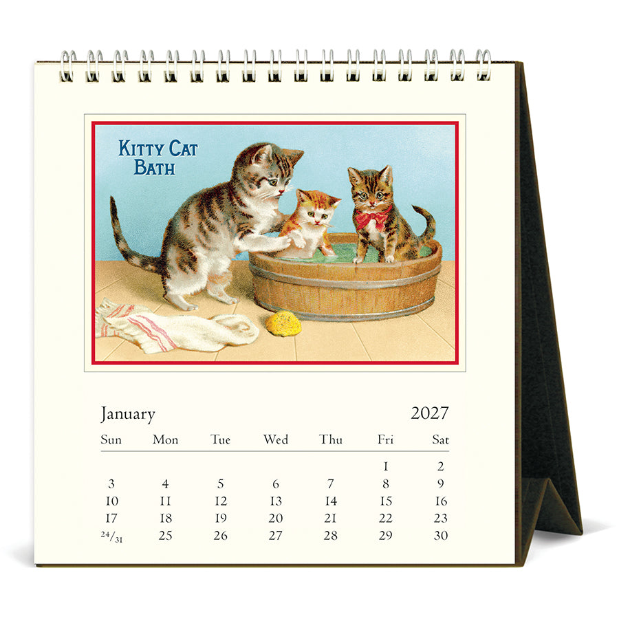 Desk Calendar | Vintage Cats
