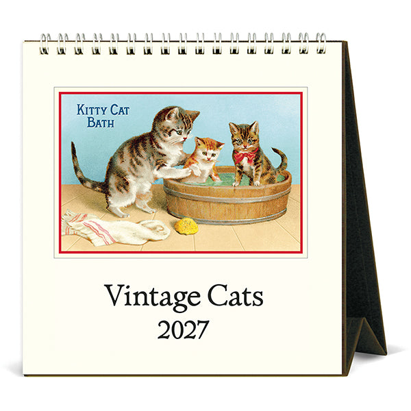 Desk Calendar | Vintage Cats