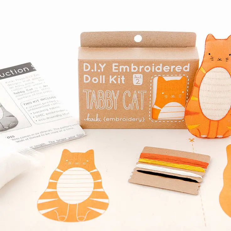 Tabby Cat - Embroidery Kit