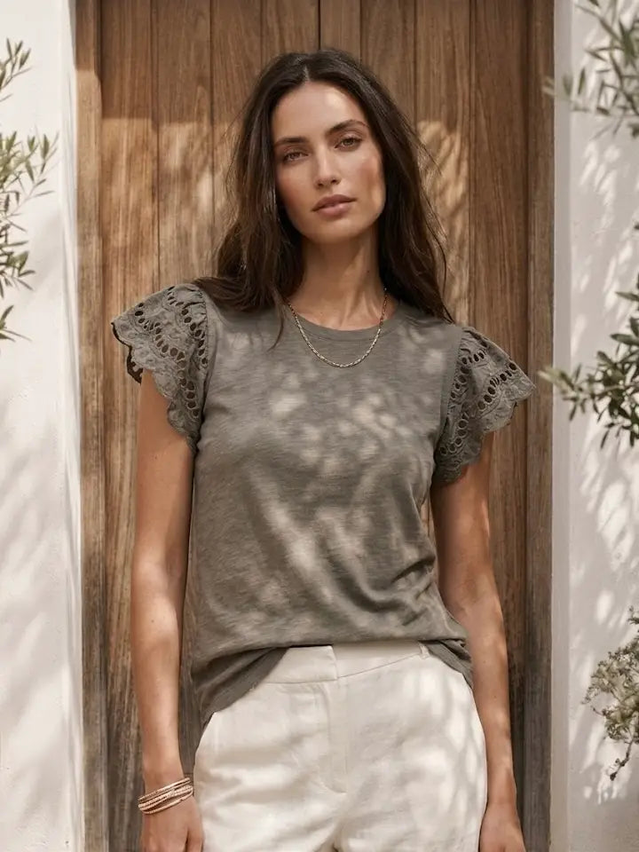 Cotton Top with Sleeves