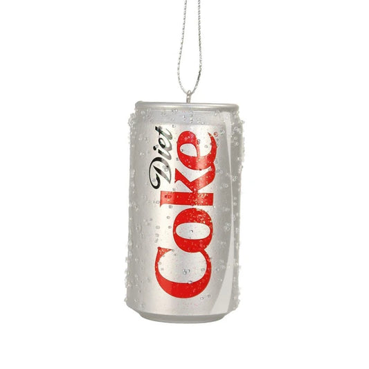 Diet Coke Beaded Can Ornament