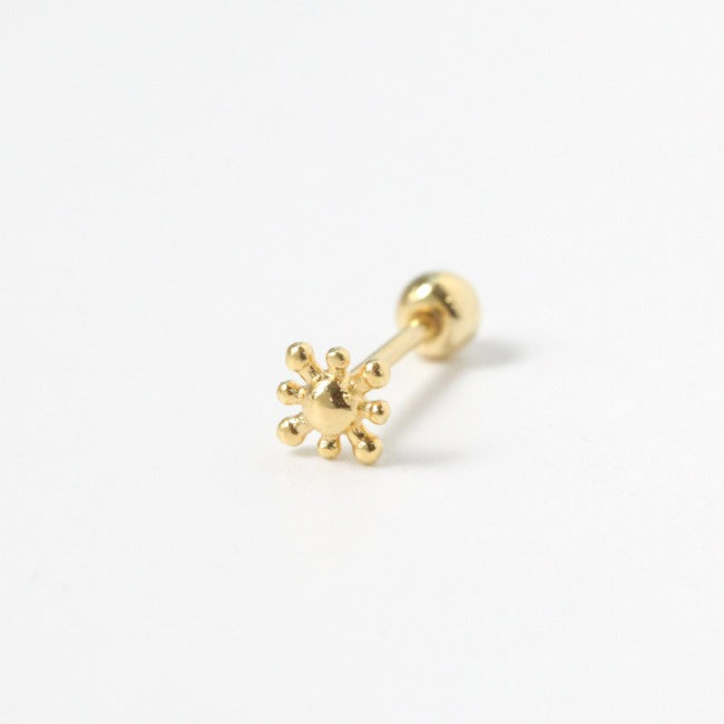 Tiny Sunshine Screw Back Earring