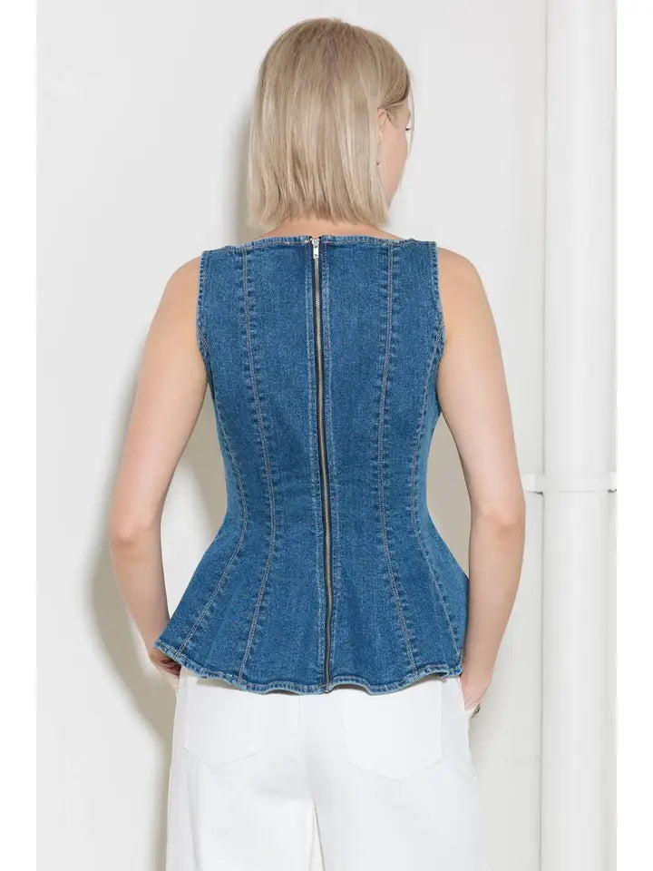 Nina Denim Top