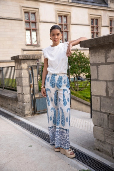 Lace Cotton Crop Top