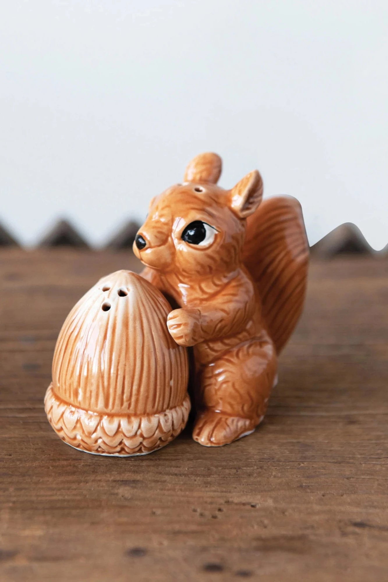 Squirrel and Acorn Salt and Pepper Shakers