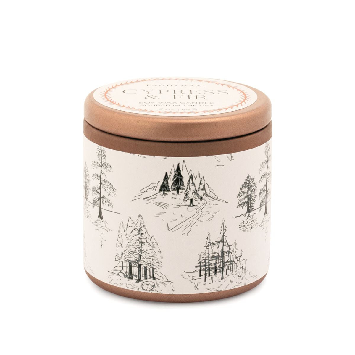 Cypress Fir Holiday 3 oz Copper Tin