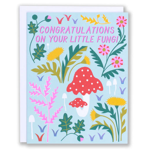 Congratulations Little Baby Fungi Note Card
