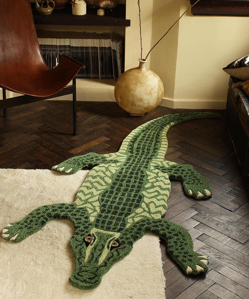 Coolio Crocodile Rug Large