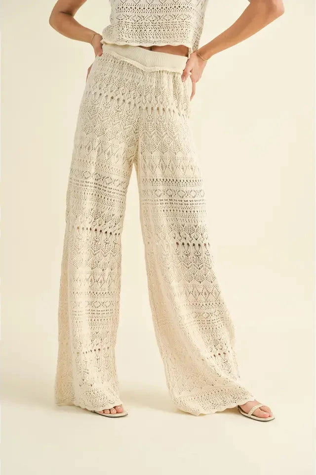 Crochet Flared Pants