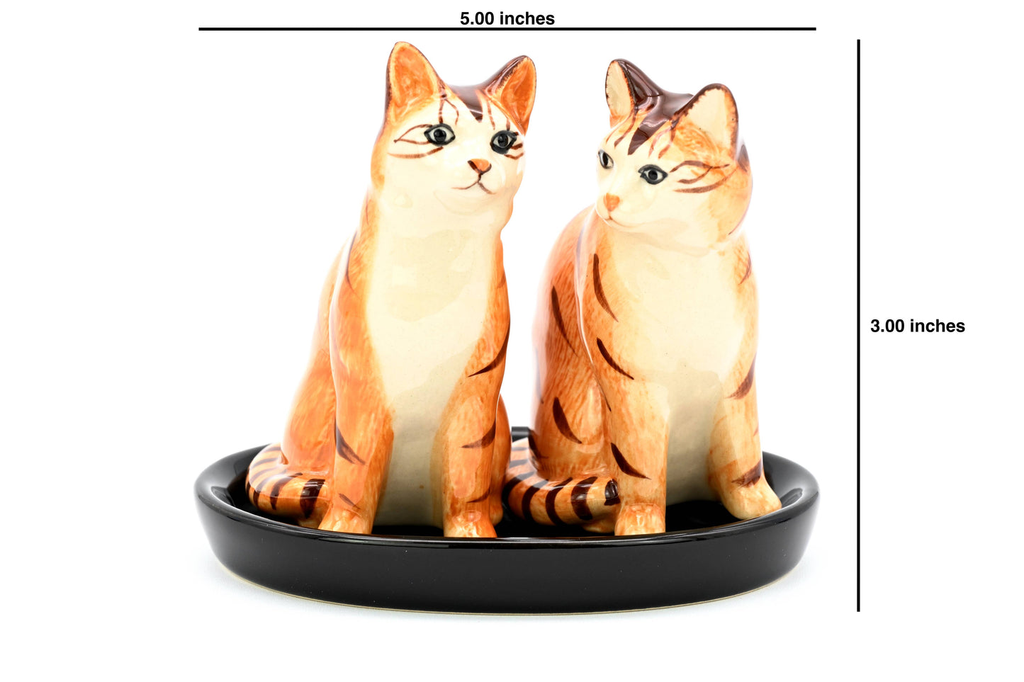 Orange Tabby Salt and Pepper Shakers