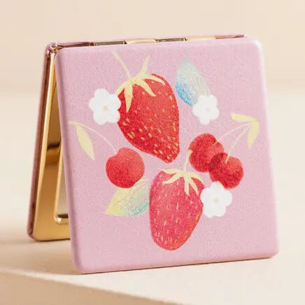 Strawberry Compact Mirror