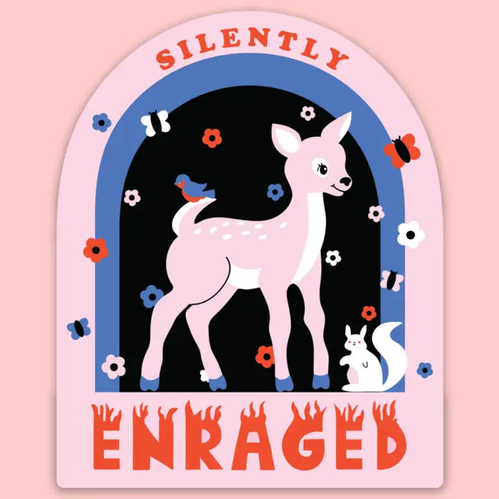 Silently Enraged Vinyl Sticker