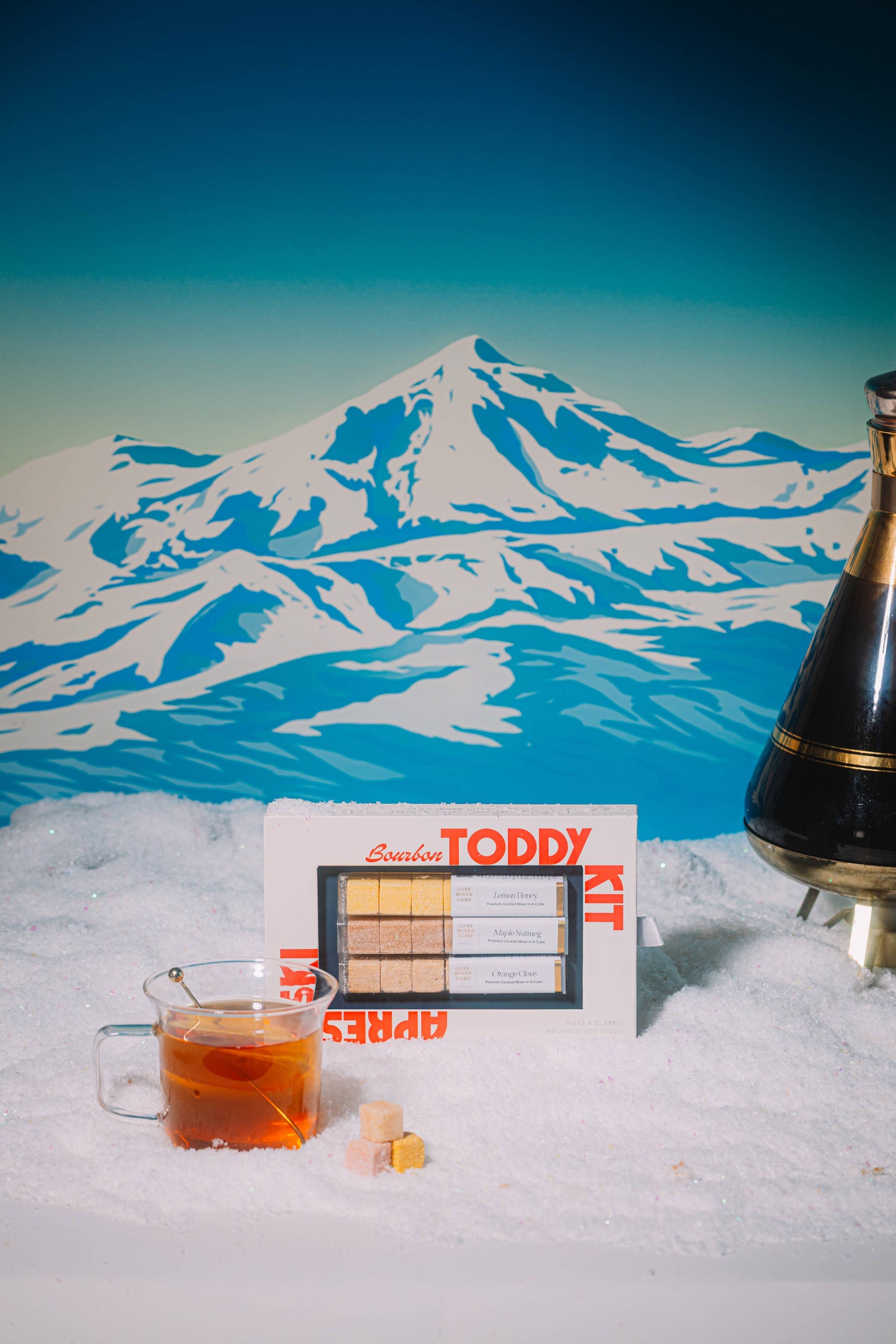 Winter Cocktail Cube Trio for Whiskey/Bourbon Toddy