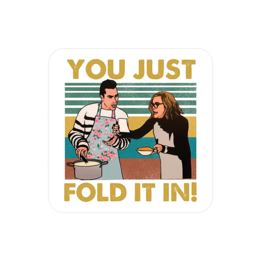Fold in the Cheese Moira David High Quality Vinyl Sticker