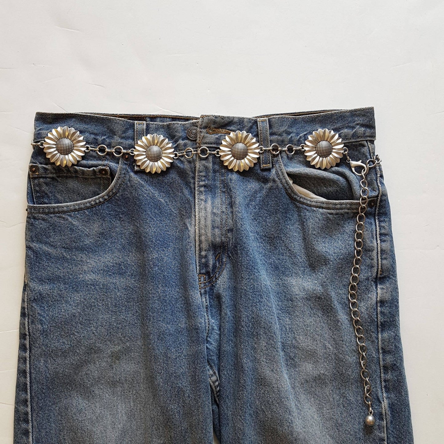 Sunflower Metal Chain Belt