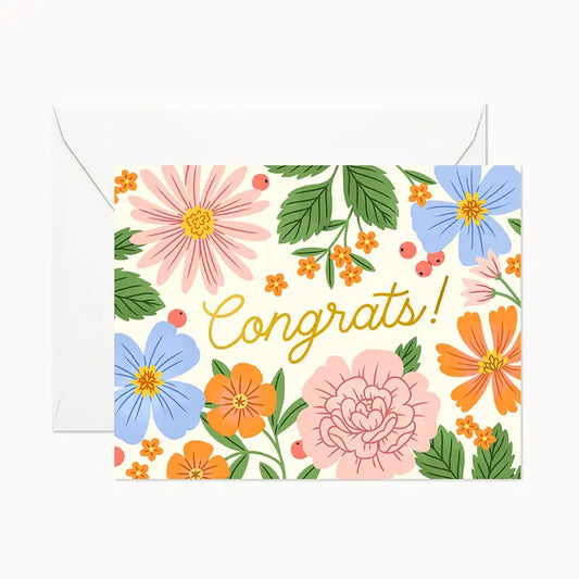 Congrats Summer Garden | Greeting Card