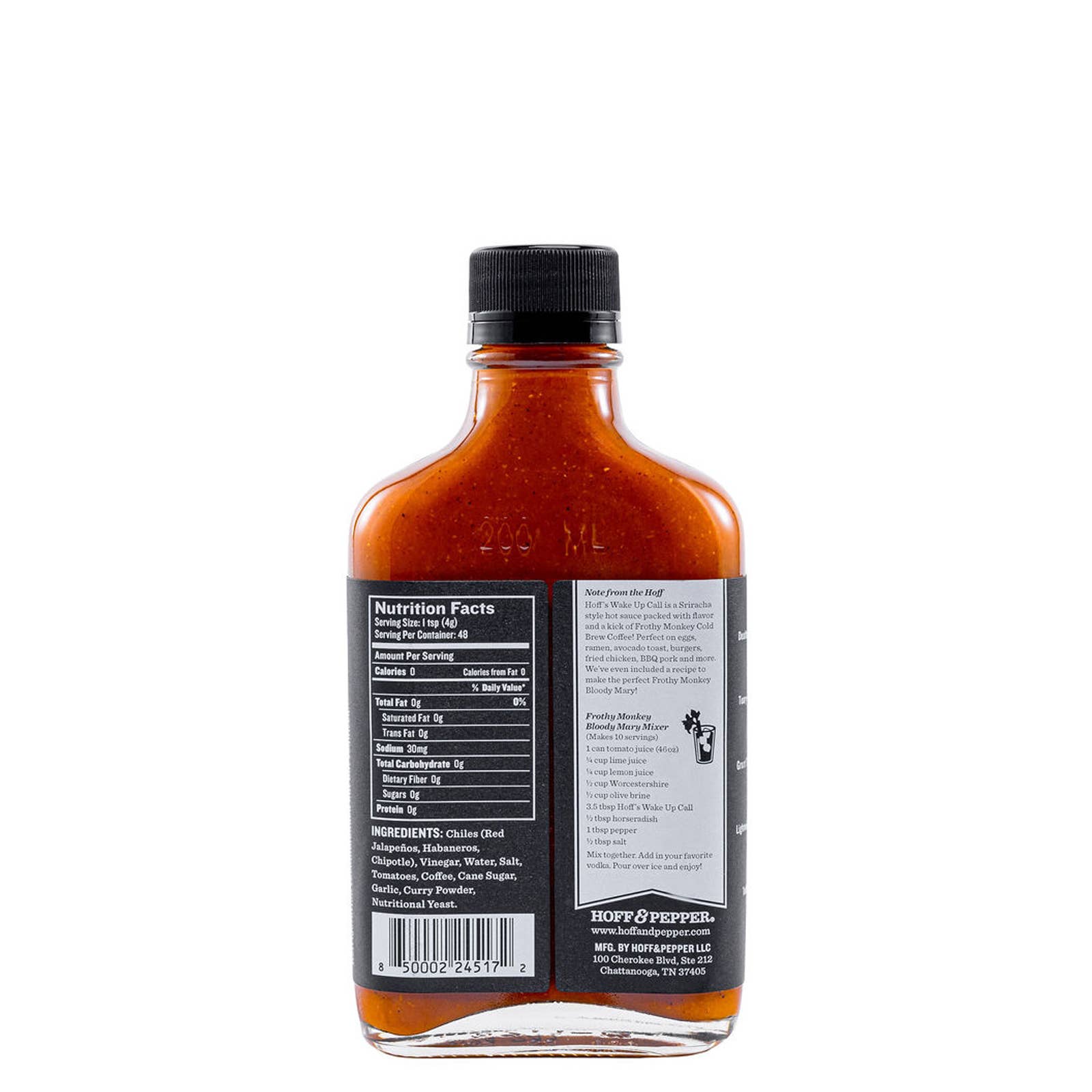 Wake Up Call - Hoff's Cold Brew Coffee Hot Sauce - 6.7oz