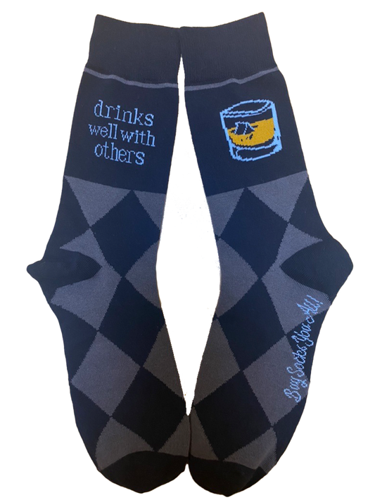 Drinks Well With Others Men's Socks
