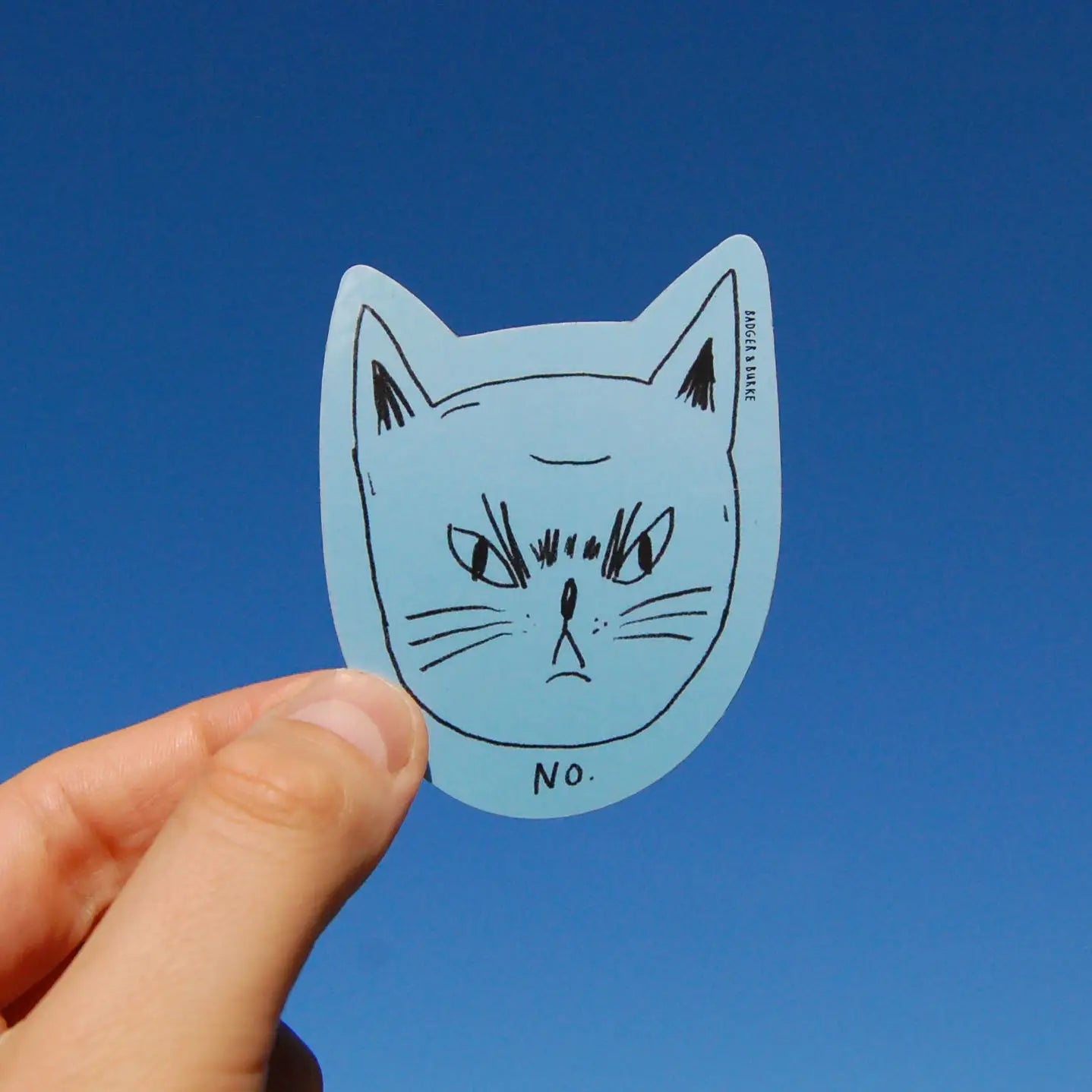 Snitty Kitty "No" Sticker