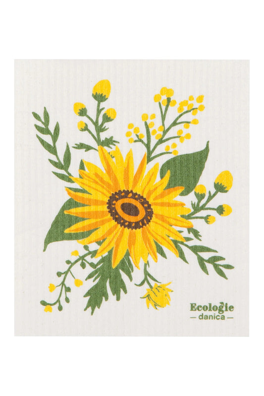 Sunflower Splendor Swedish Sponge Cloth