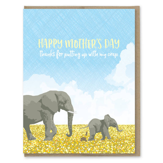 Putting Up With Crap Mother's Day Card