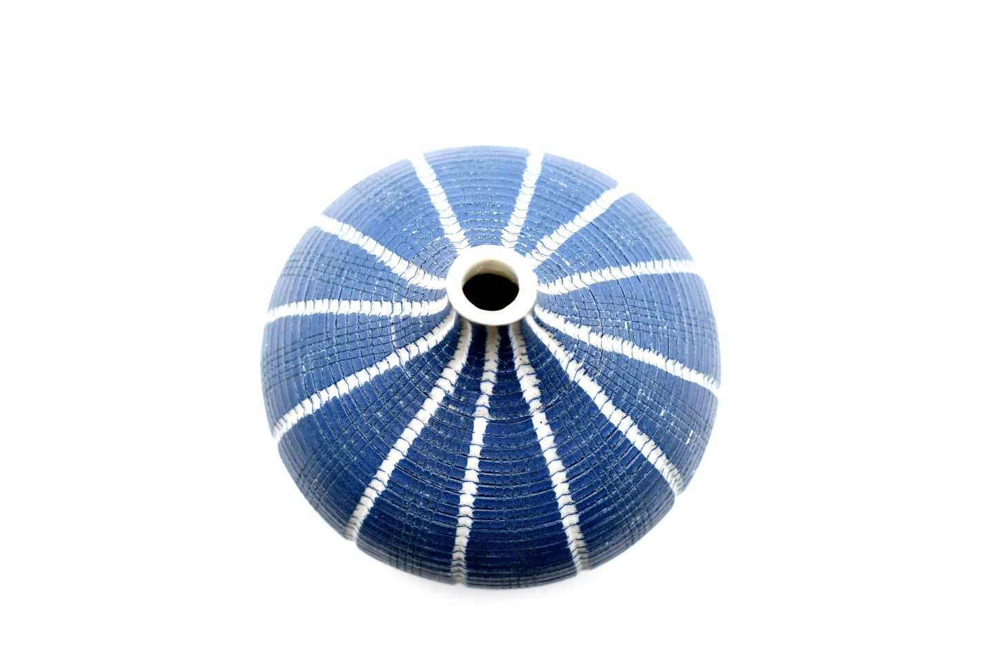 Blue Congo Tiny Handcrafted Porcelain Bud Vase