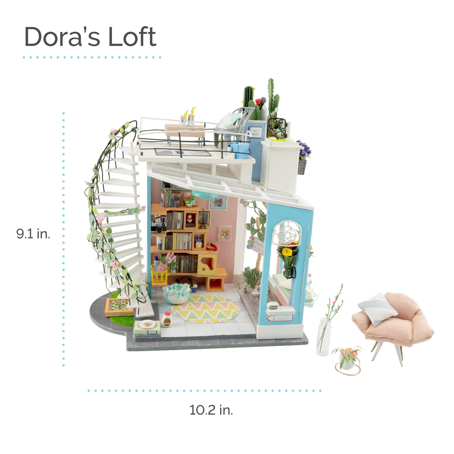 DIY Miniature Model Kit: Dora's Loft