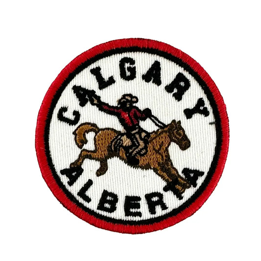 Calgary Cowboy Iron-On Embroidery Patch