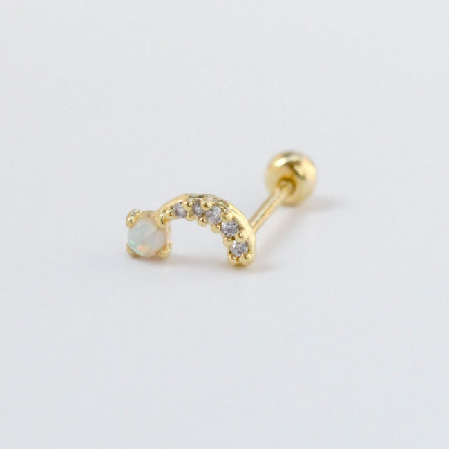 Tiny Comet Screw Back Earring