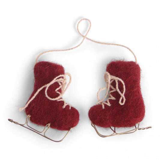 Ice Skates - Red Ornament