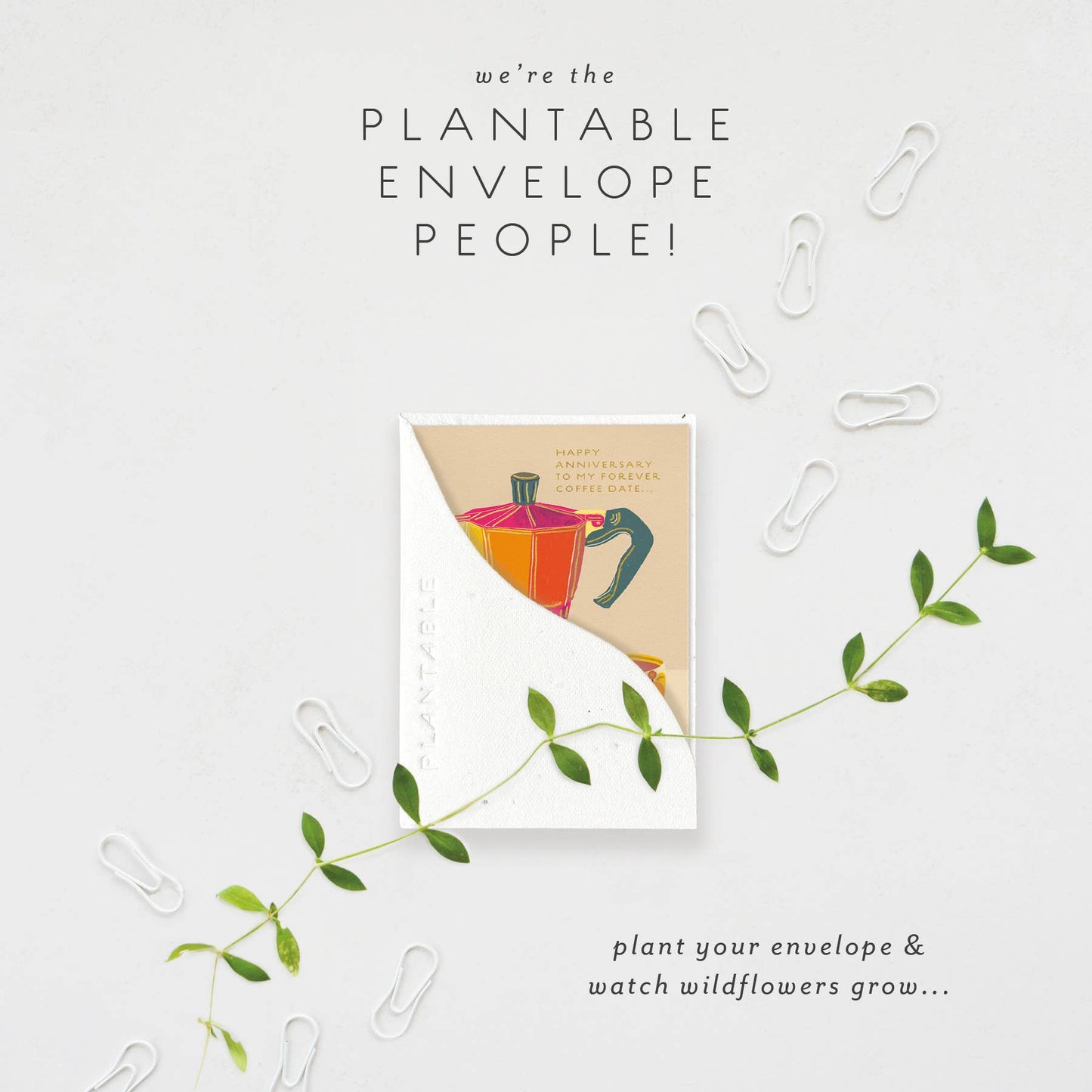 Espresso Sprout - Mini Greeting Card (2.5" x 3.5")