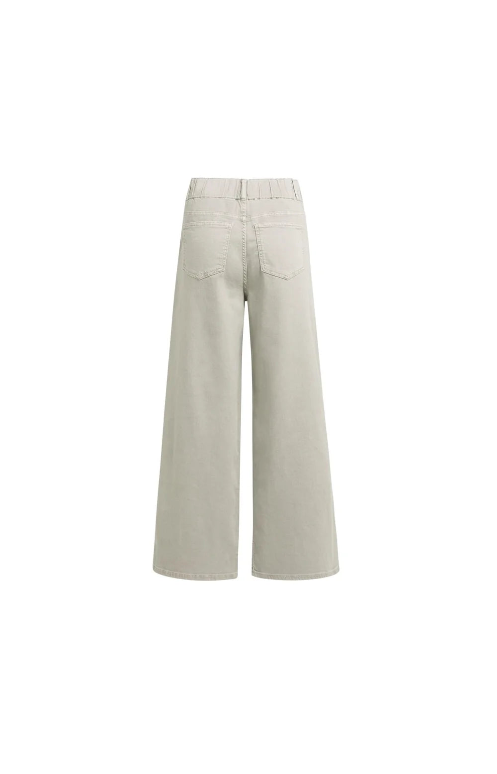 Denim Jeans W/ Wide Legs and Distinctive Waistband