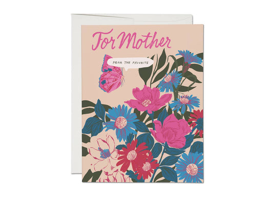 For Mother Mother's Day greeting card