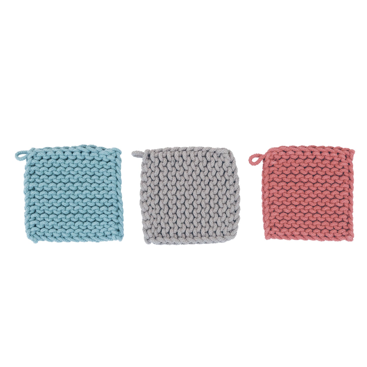 Cotton Crocheted Pot Holder - 3 Styles