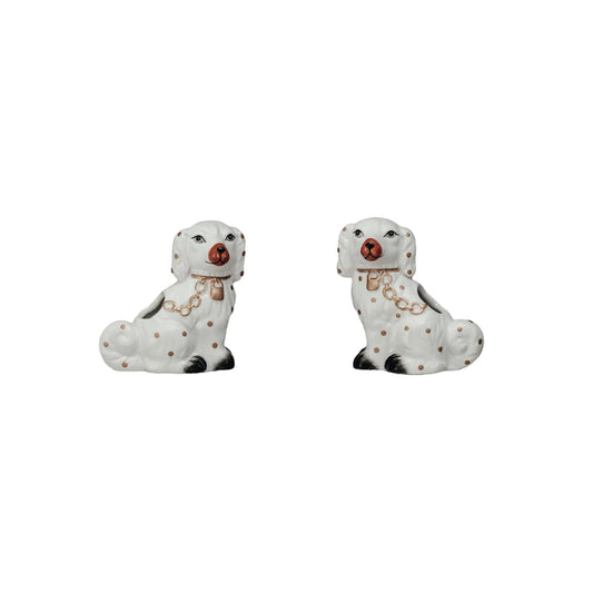 Ceramic Staffordshire Dog Shaped Toothpick Holder