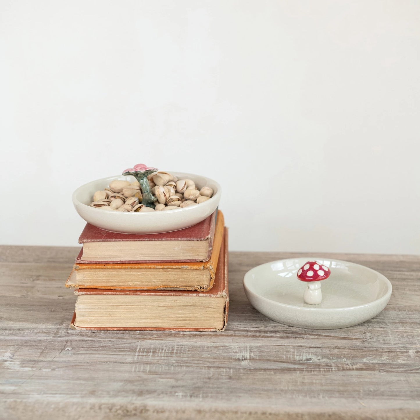 Hand-Painted Stoneware Dish