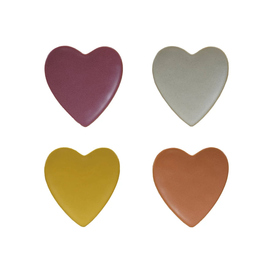 Stoneware Heart Shaped Dish | Matte Finish