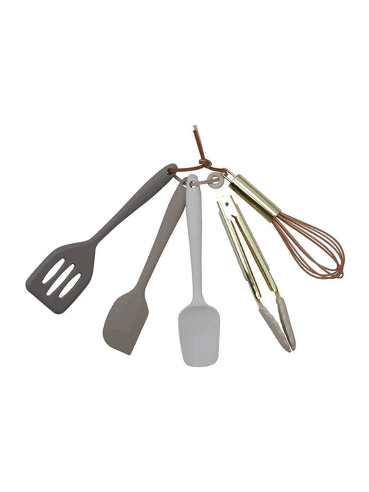 Silicone & Metal Mini Kitchen Tools, Set of 5