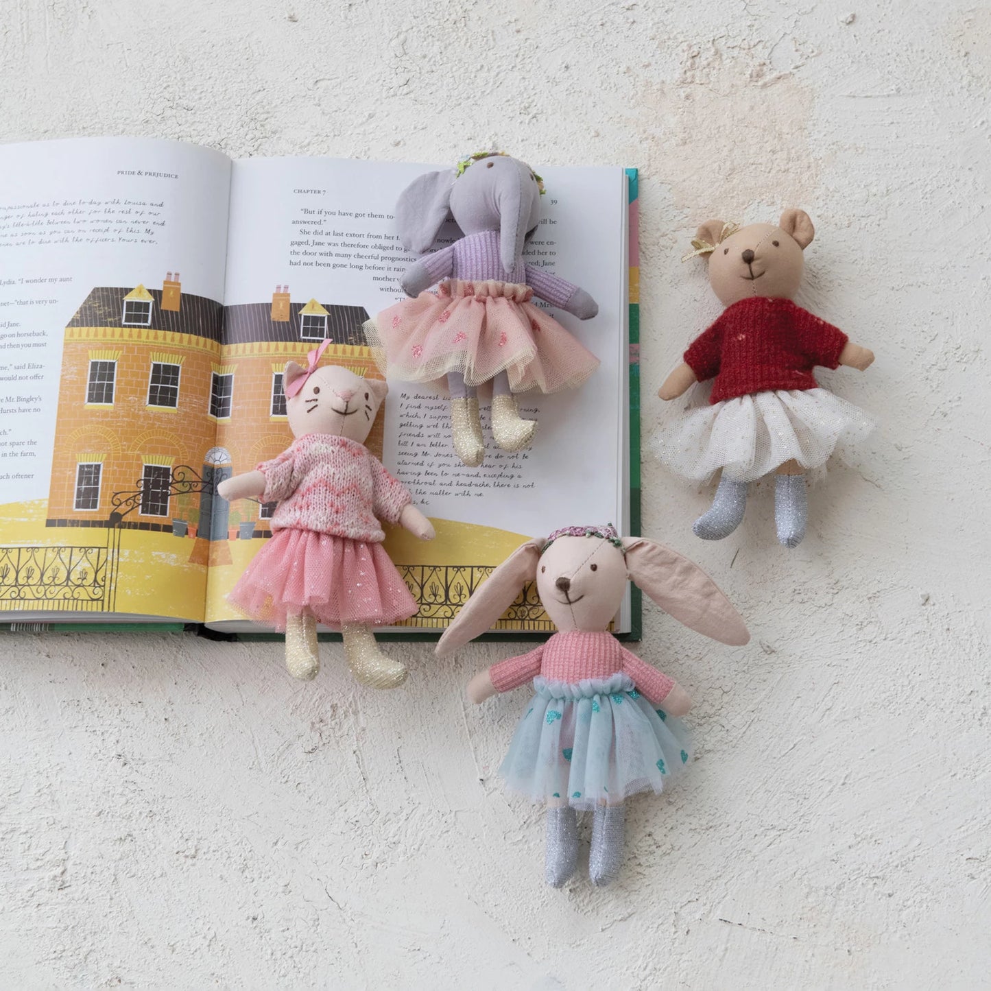 Plush Cotton Animal in Clothes/Dress,