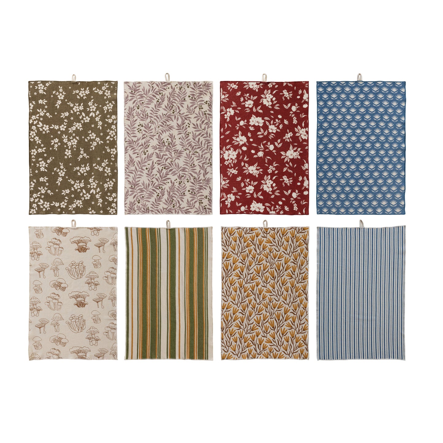 Cotton Printed Terry Cloth Tea Towel - 8 Styles