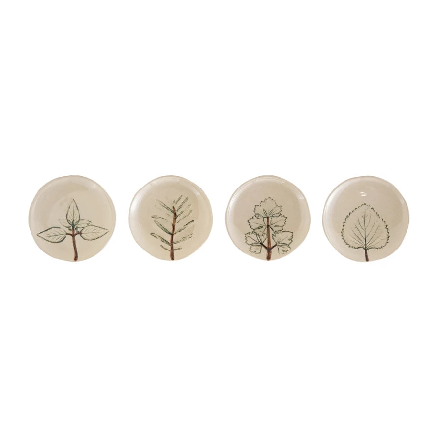Hand Painted Botanical Dish