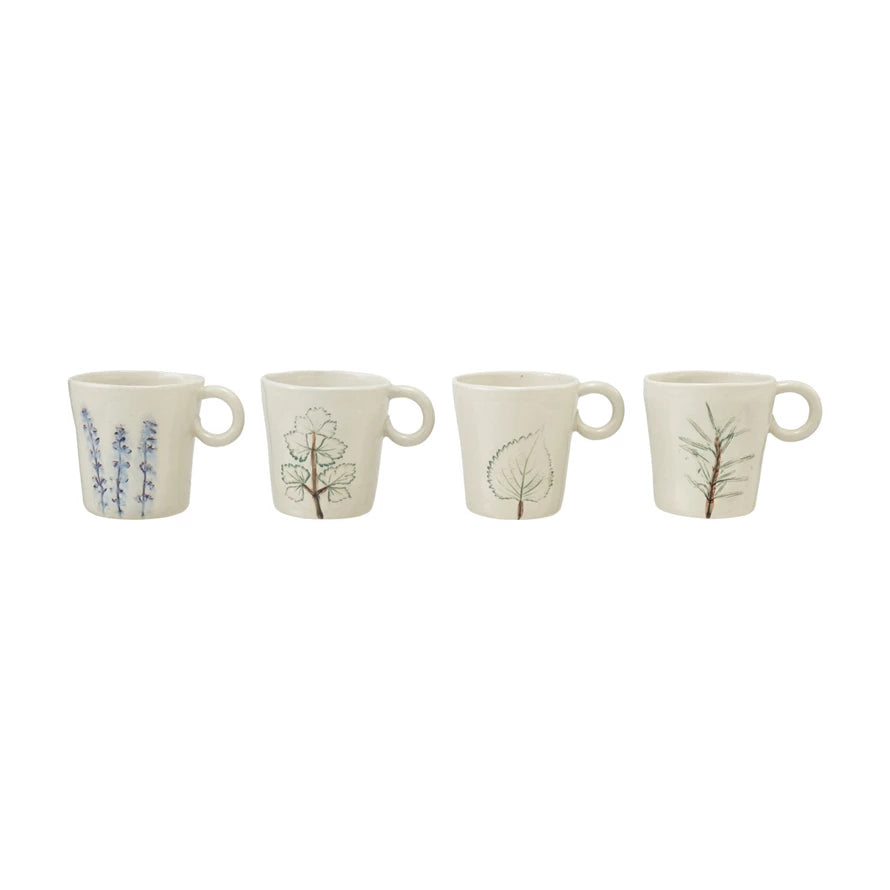 Hand Painted Botanical Mug