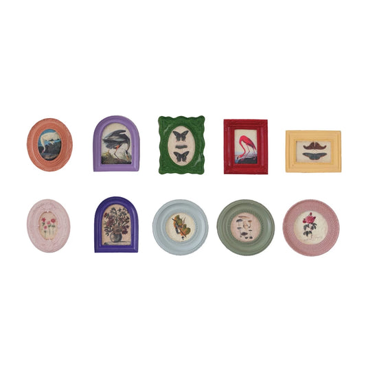 MDF & Resin Mini Framed Art Magnet, 10 Styles