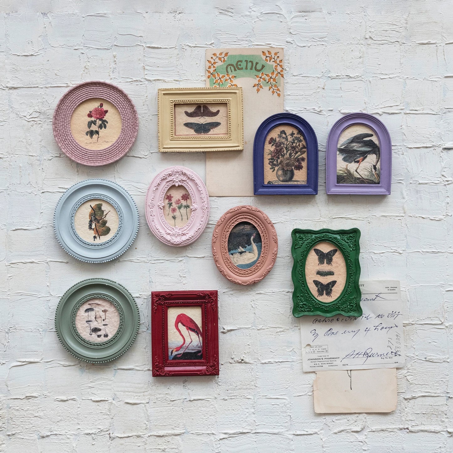MDF & Resin Mini Framed Art Magnet, 10 Styles